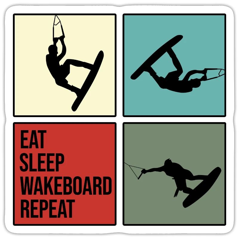 wakeboard wakeboard câble eau rat manger répéter