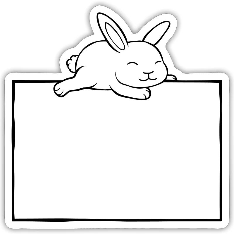 Rabbit sleeps shield