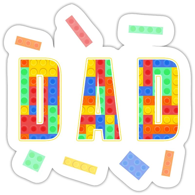 Dad Parent Brick Master Builder Blocs de construction