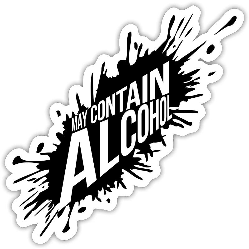 Peut contenir des éclaboussures d’alcool de couleur