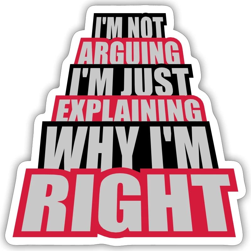I m not arguing