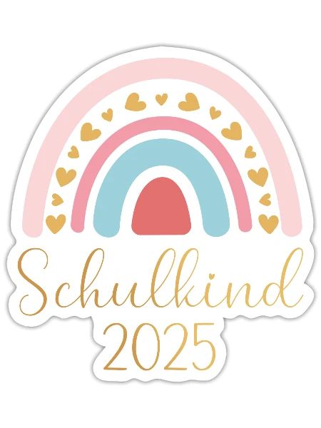 Schulkind11 - Sticker Größe S (10 x 10 cm) - Mattweiß - Vorne