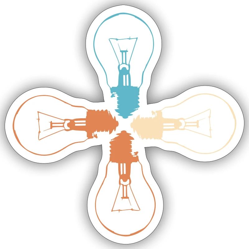 Idea Light Bulb Light Brain Lamp Thinking Vector