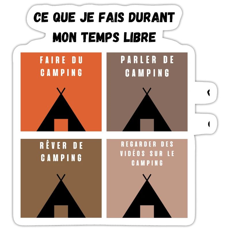 ce que je fais durant mon temps libre camping