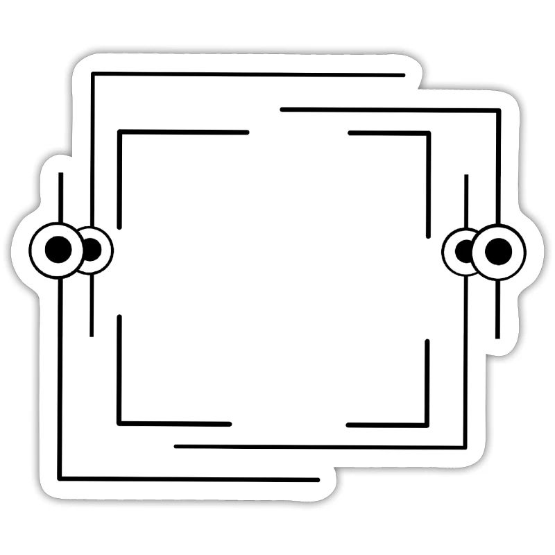 Black border Dash line Basic text