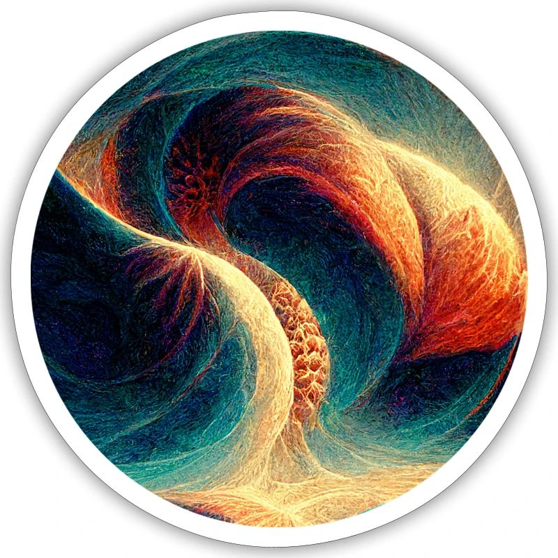 Fractal Circular Colorful psychedelic pattern