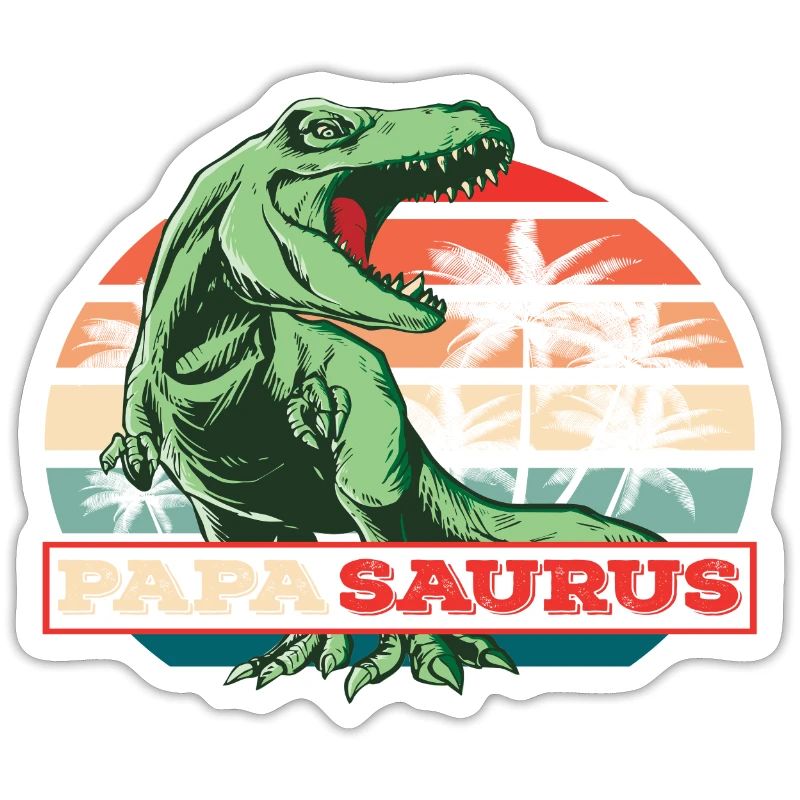 Papasaurus Vatertag Dinosaurier T-Rex Geschenkidee