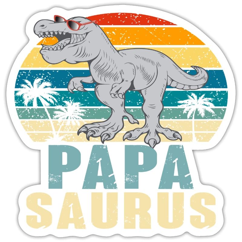 Papasaurus Vatertag Dinosaurier T-Rex Geschenkidee