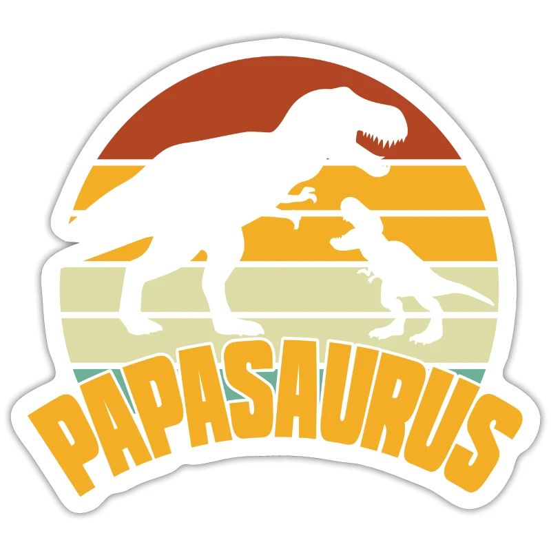 Papasaurus Vatertag Dinosaurier T-Rex Geschenkidee