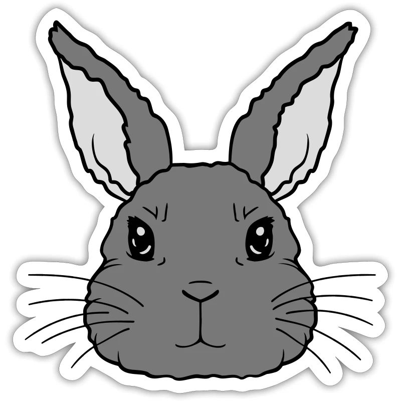 Cute little rabbit face