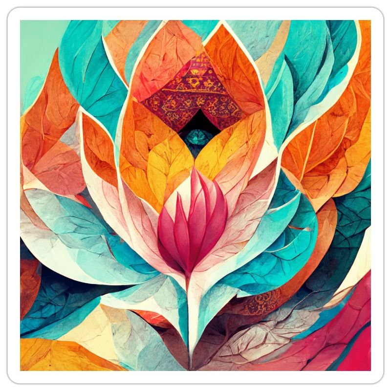 Fleur de Mandala Colorée Version 8