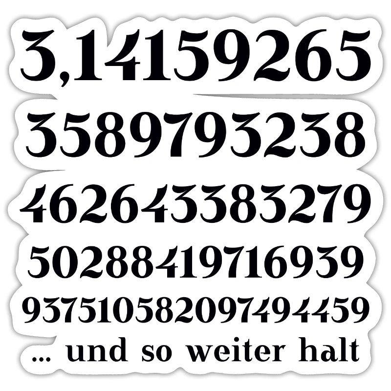 Pi Number Circle Number Math Gift Idea Funny Funny