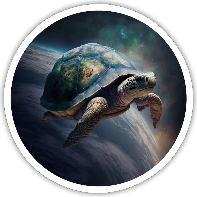 Mutter Erde schwebt langsam durch das Universum
