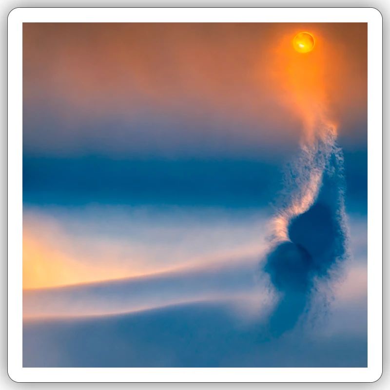 eclipse misty flow abstract tenderness