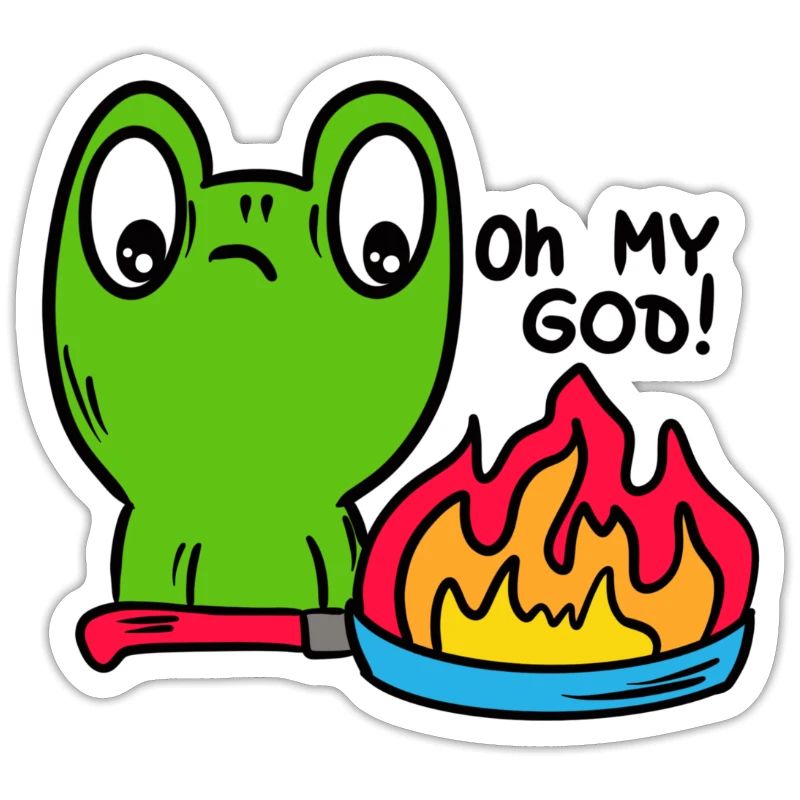 Funny frog, toad