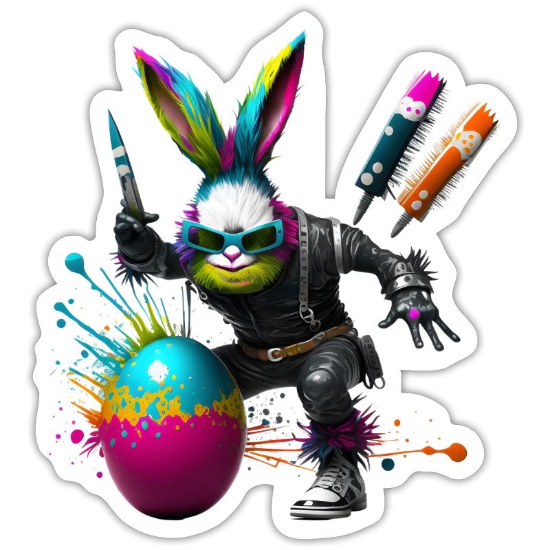 Future Technology Easter with Easter Egg