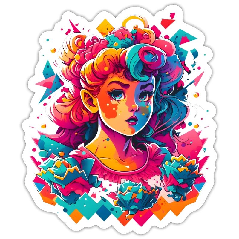 Synthwave Mädchen
