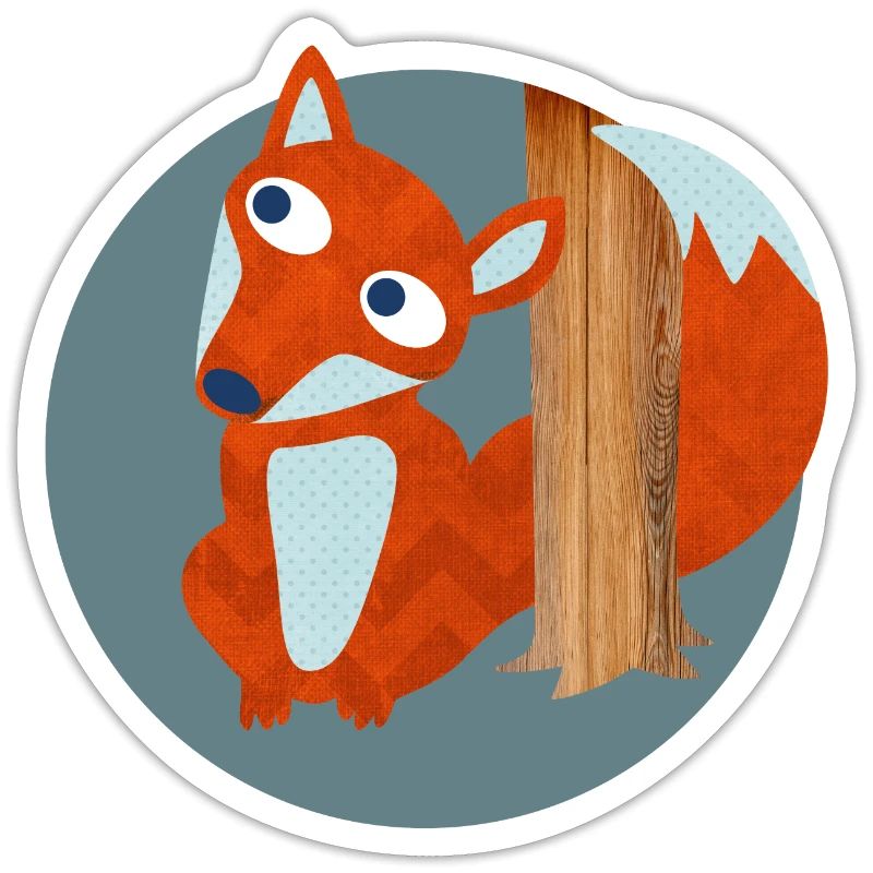 Fox Structure Woodland Nursery Pattern Comic