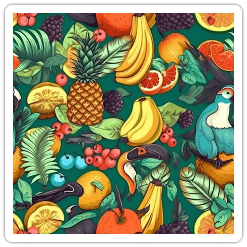 Tropical Fruit Pattern Exotic Fruit Pattern