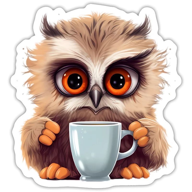 Niedliche Wachsame Eule | Nachtschwärmer Eule