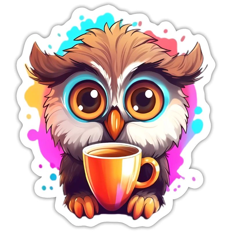 Niedliche Wachsame Eule | Nachtschwärmer Eule