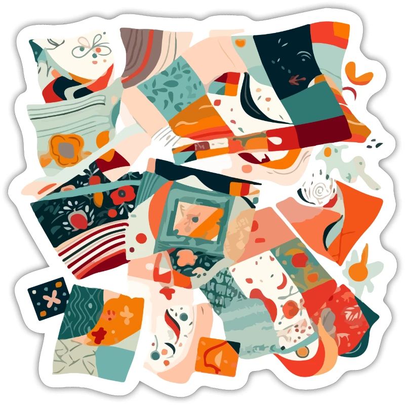 Patchwork aus Stoff