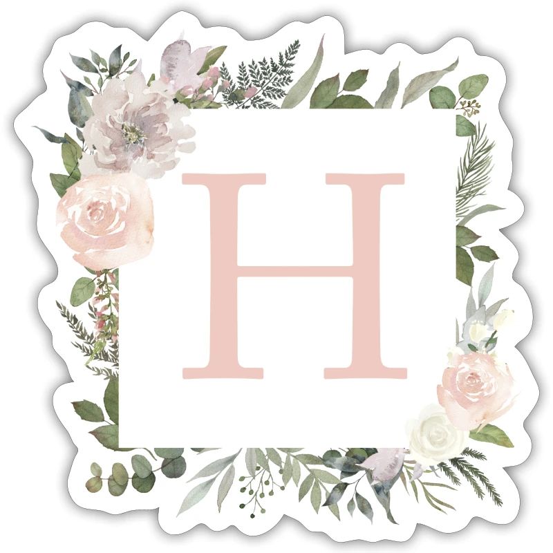 H Monogramme Eucalyptus Boho