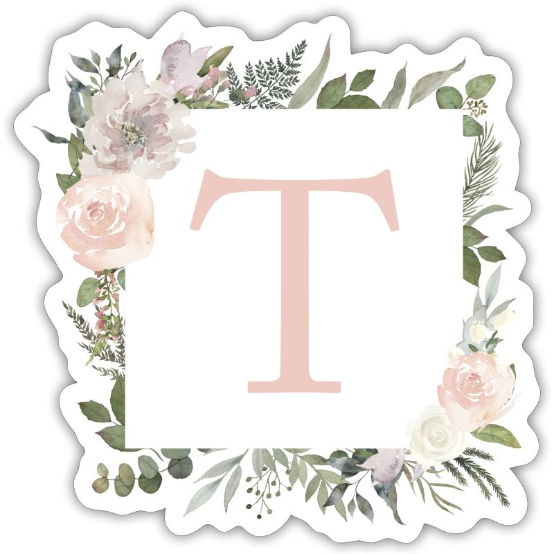 T Monogram Eucalyptus Boho