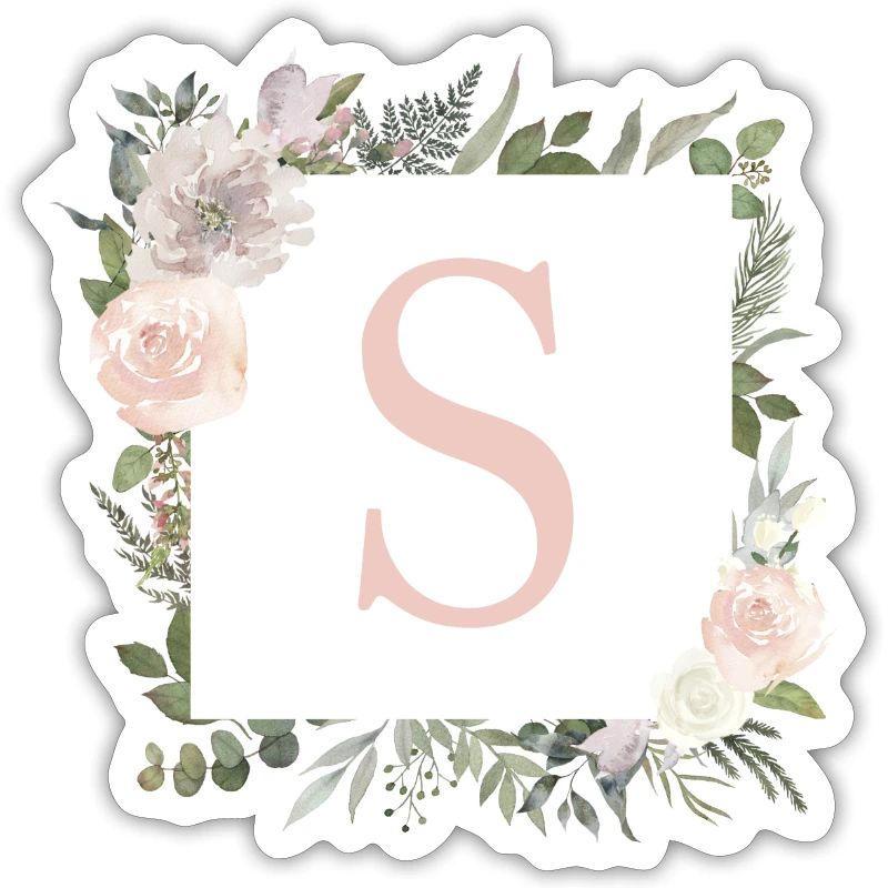 S Monogram Eucalyptus-Boho