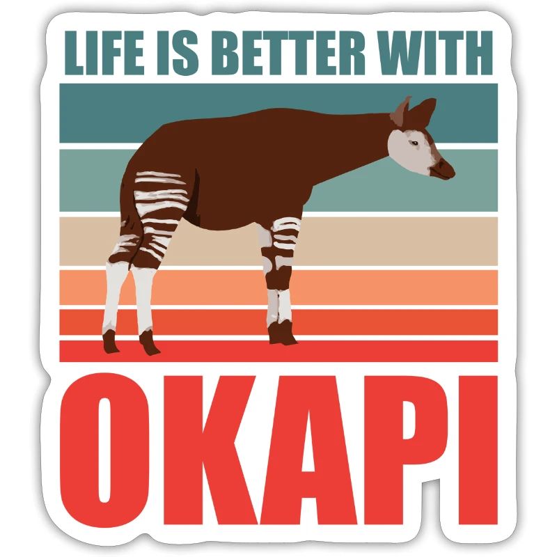 Okapi in harmony with nature