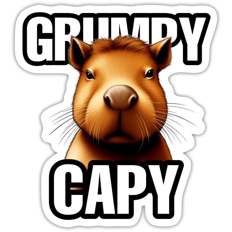 Grumpy Capybara - Ok I pull Up Meme - Cute Animal