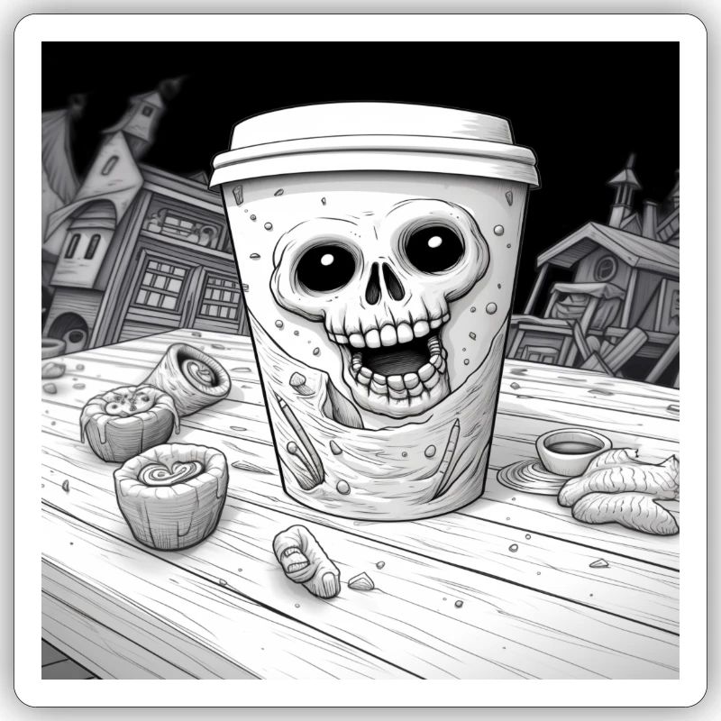 Kaffee - Becher Halloween