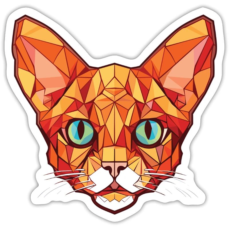 Illustration à l’aquarelle colorée de chat Devon Rex rouge