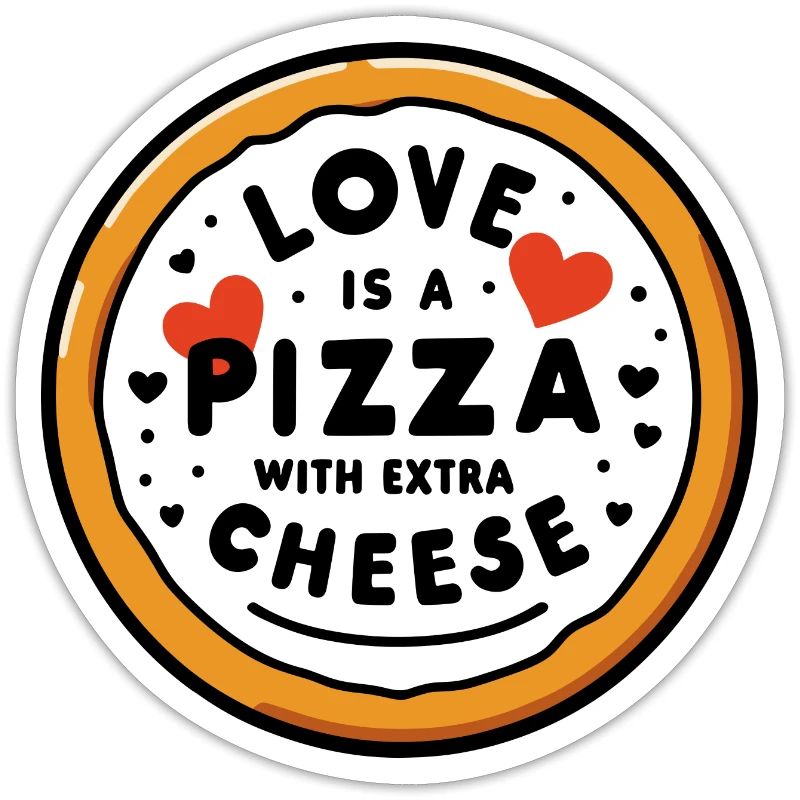 Liebe ist eine Pizza mit extra Käse
