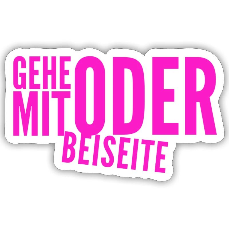 kommst du mit oder nicht?