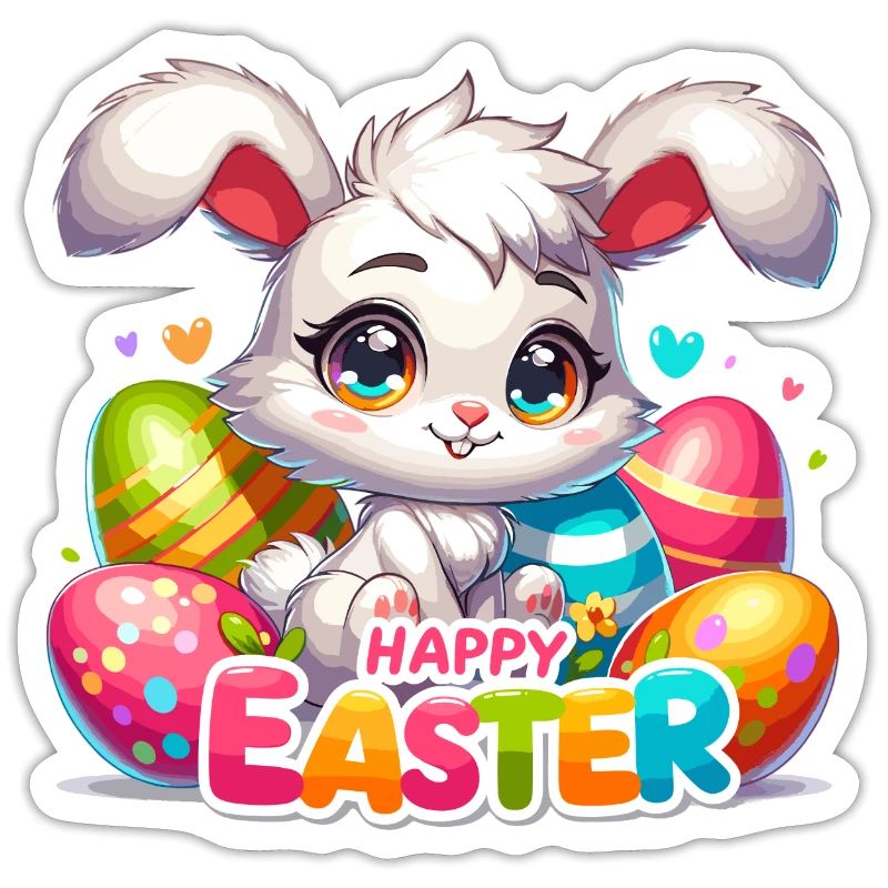 Happy Easter - Easter Bunny Illustration