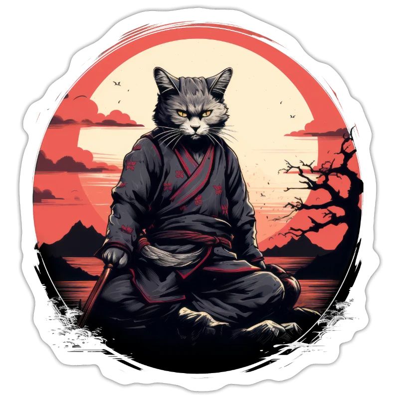 Cat samurai