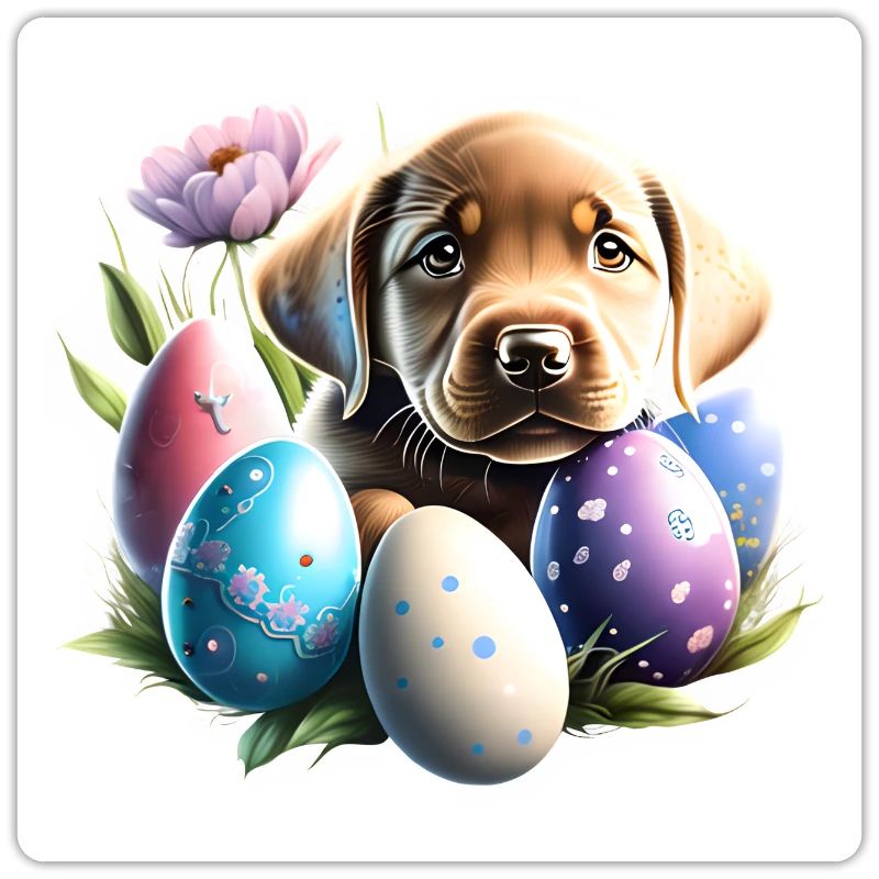 Easter Labrador Puppy Labrador Retriever Easter Eggs
