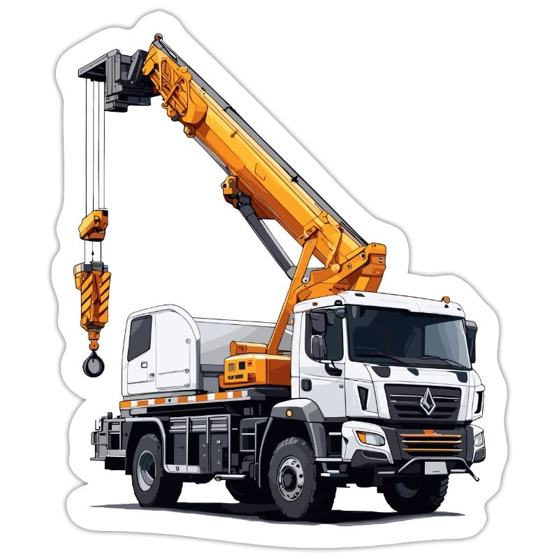 Crane / construction site / winch / crane system