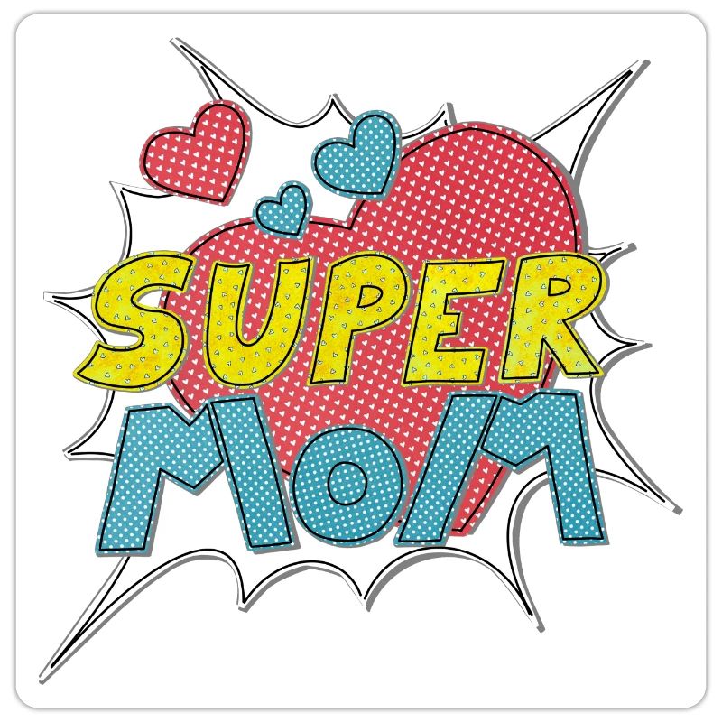 Muttertag supermom Super Mom beste Mutter Comic