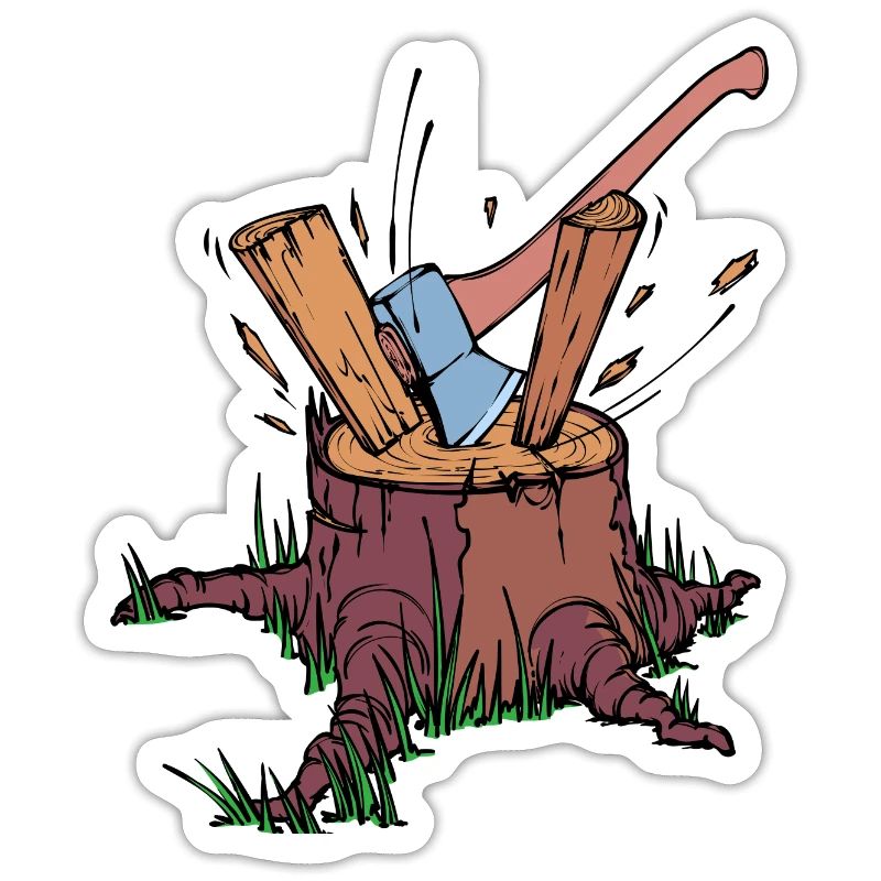 Tree Cutter Axe Wood Lumberjack Forestry Work
