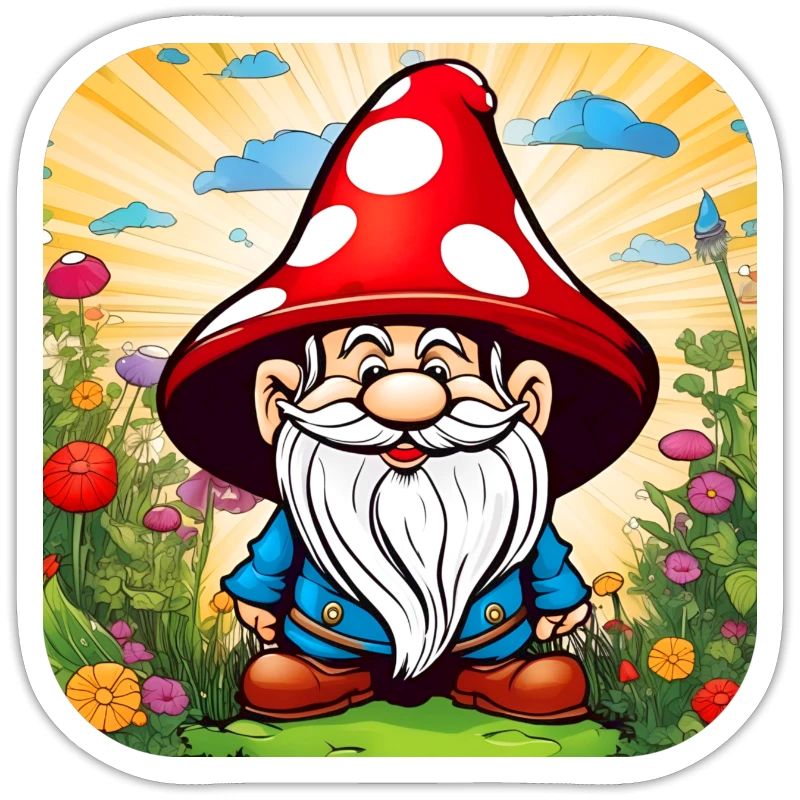 Cute Toadstool Leprechaun