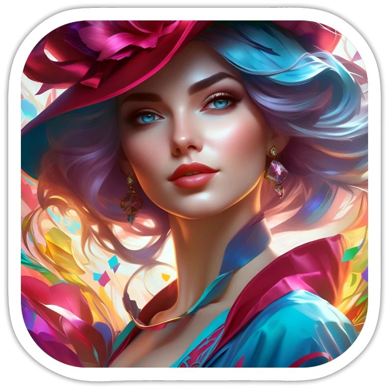 Fille steampunk cool avec chapeau