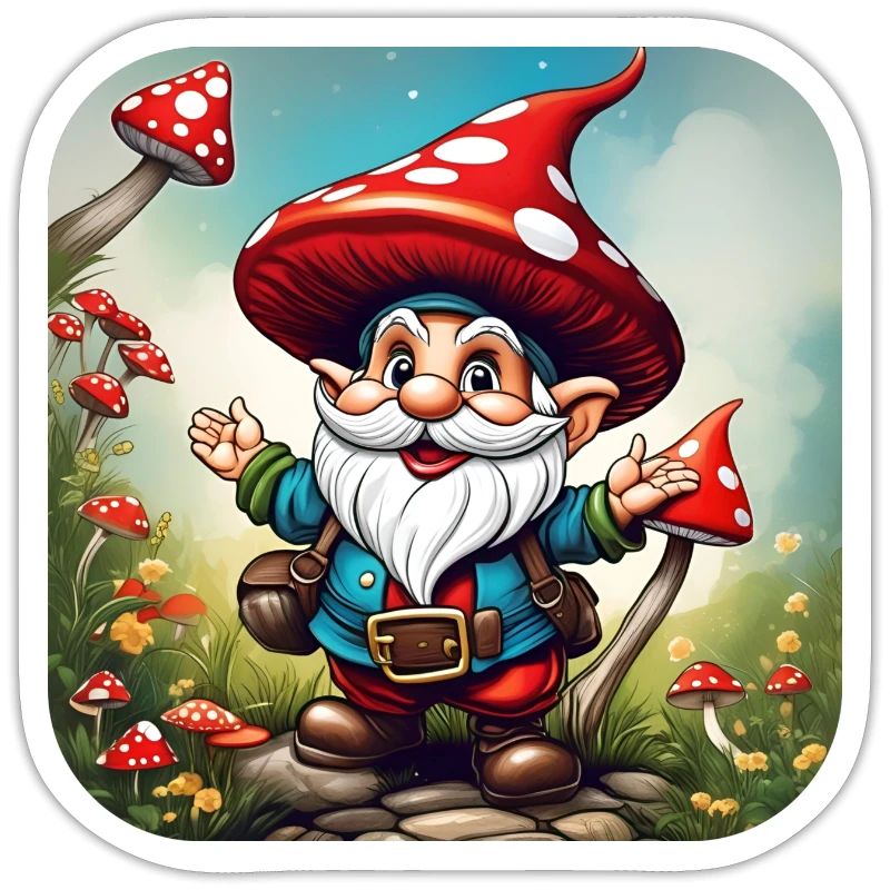 Cute Toadstool Leprechaun