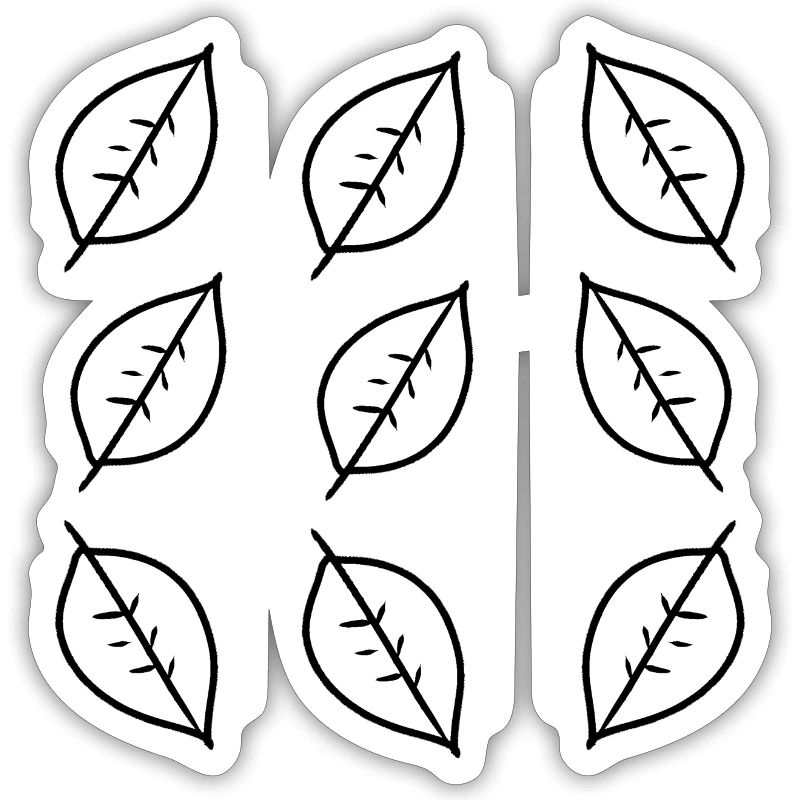 Pattern Leaf Leaves Frame Shape Nature
