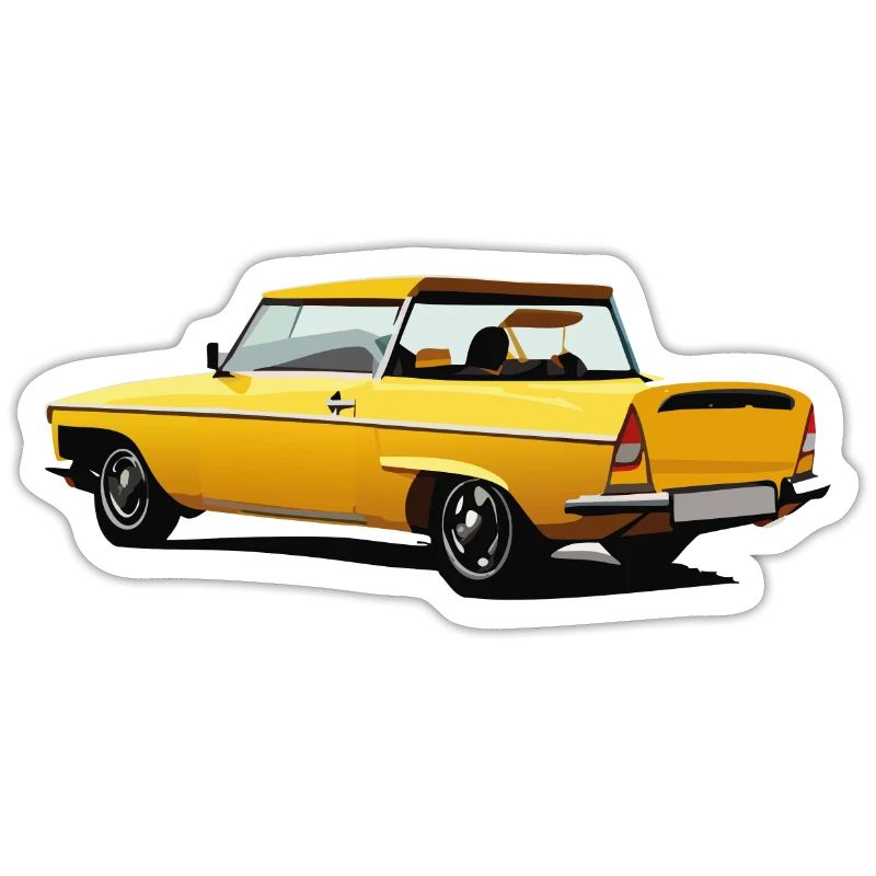 Gelber Oldtimer