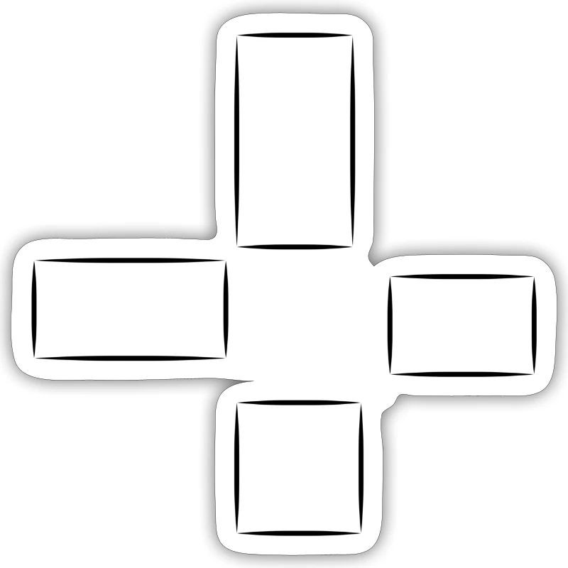 Square Pattern Four Shapes