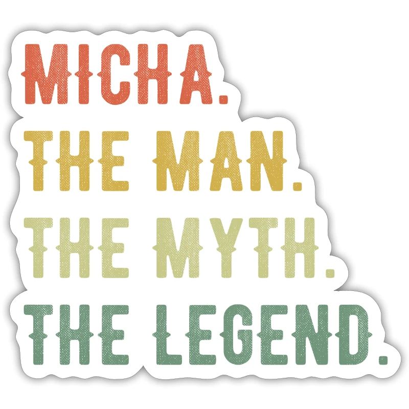 Michael Micha First Name Short form Man Myth Legend