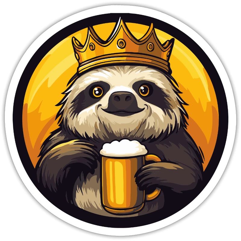 Faultier Bier Comic