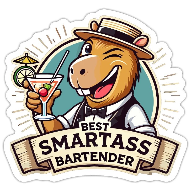 Bartender Bartender Capybara Capy Gift